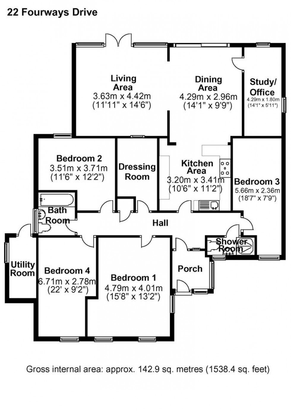 Floorplan for CHULMLEIGH