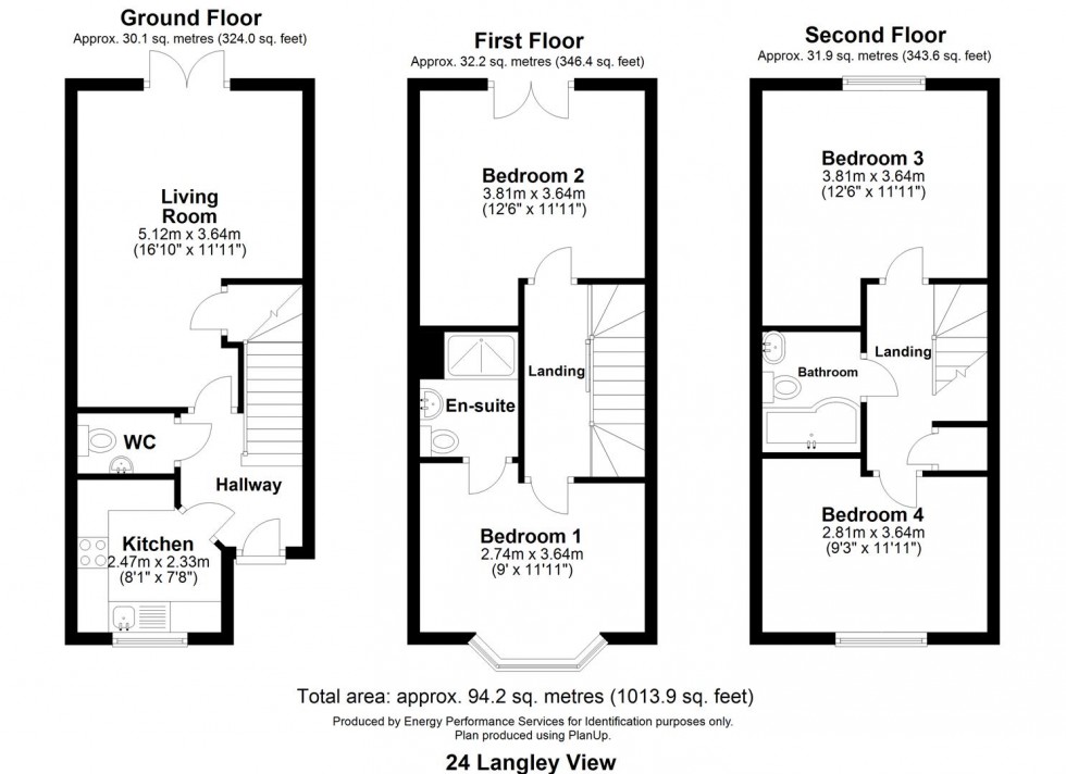 Floorplan for Langley View, Chulmleigh