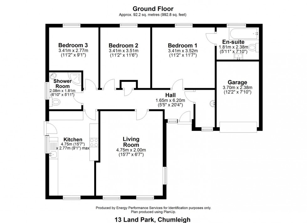 Floorplan for CHULMLEIGH