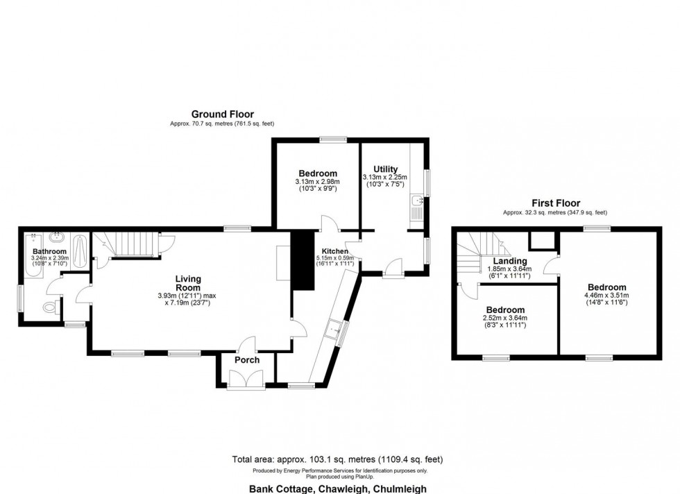 Floorplan for CHAWLEIGH