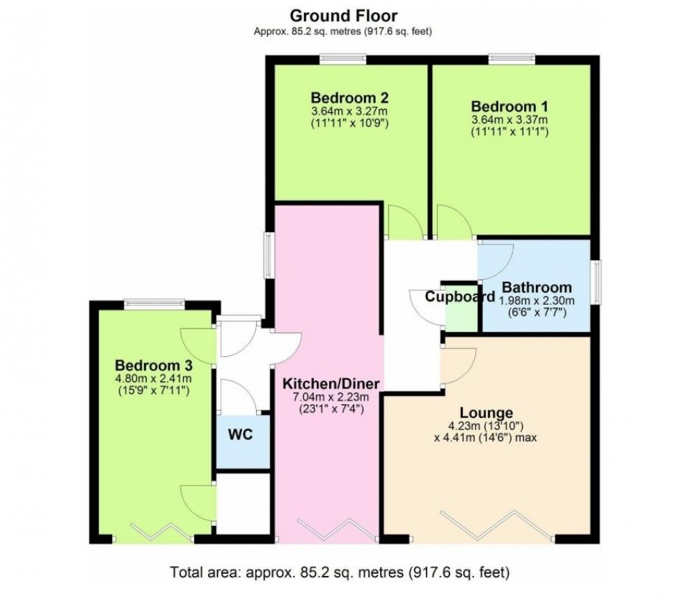 Floorplan for CHULMLEIGH