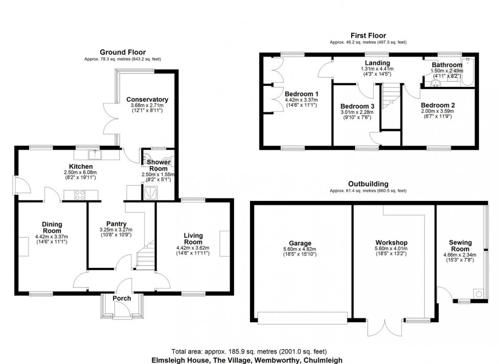 Floorplan for NR CHULMLEIGH
