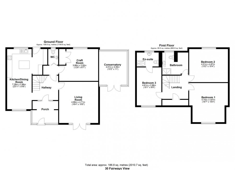 Floorplan for NR HIGH BICKINGTON