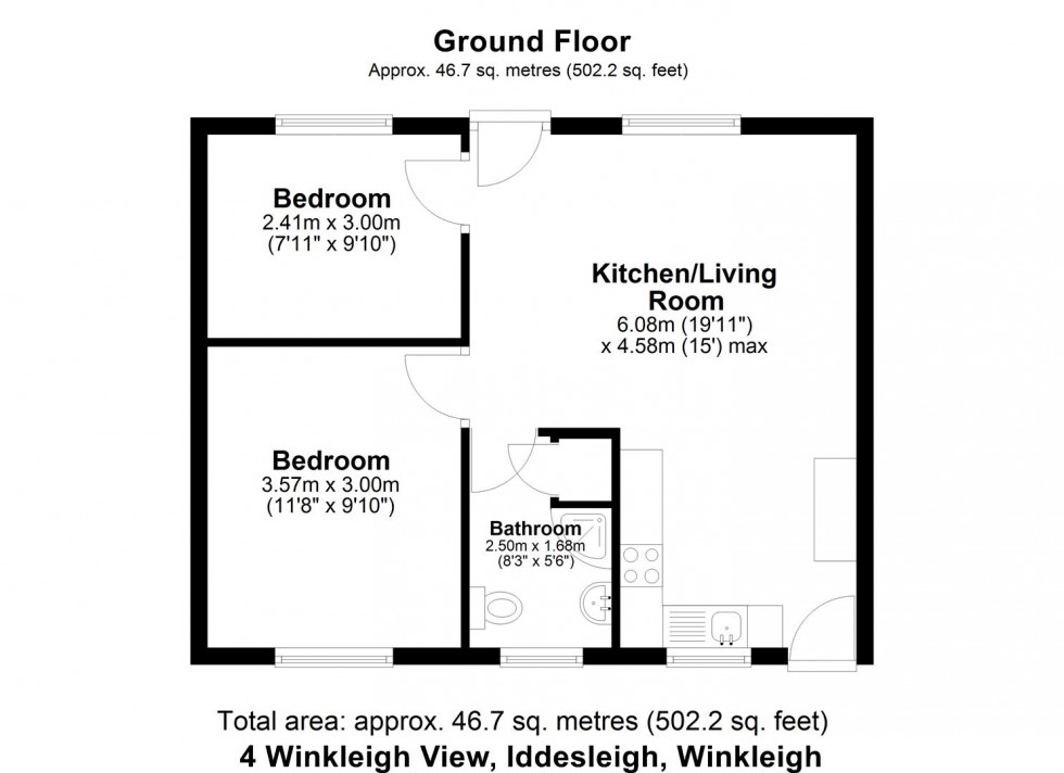 Floorplan for IDDESLEIGH