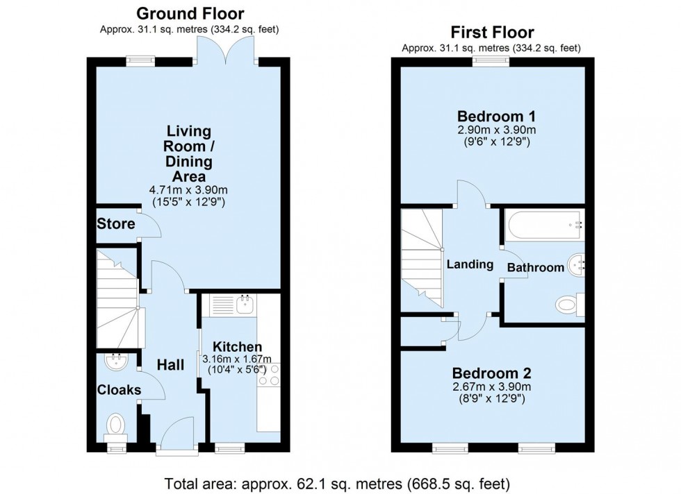Floorplan for CHULMLEIGH