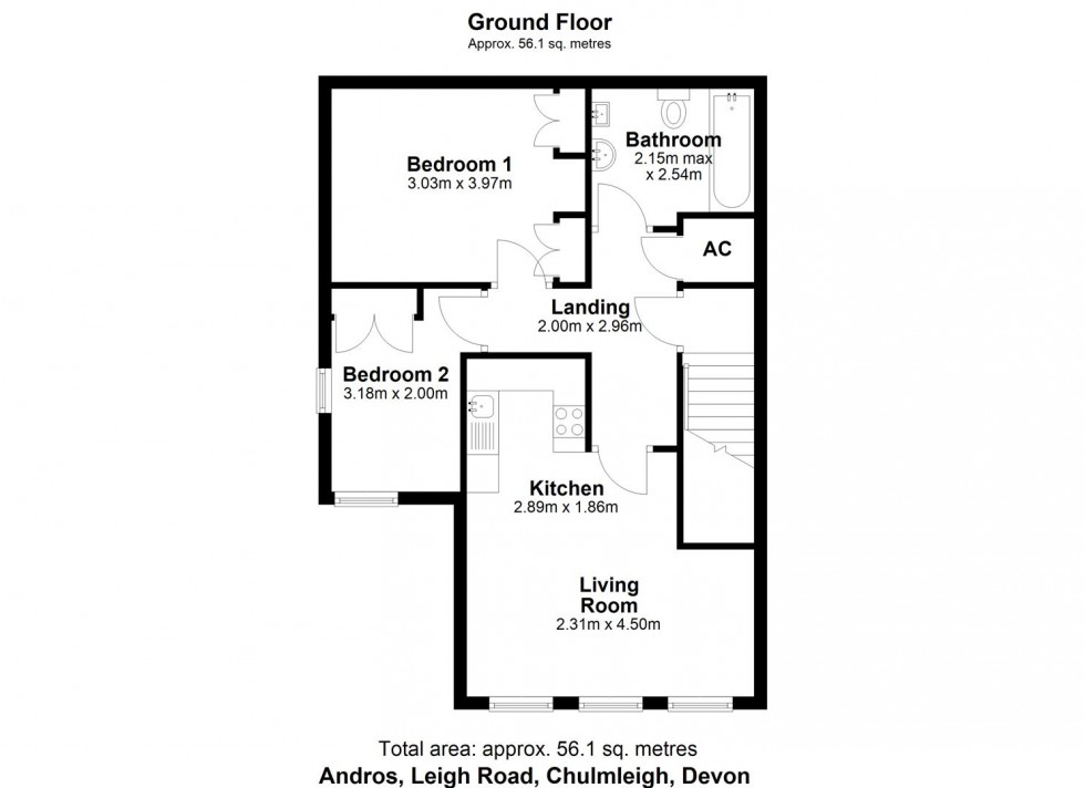 Floorplan for CHULMLEIGH