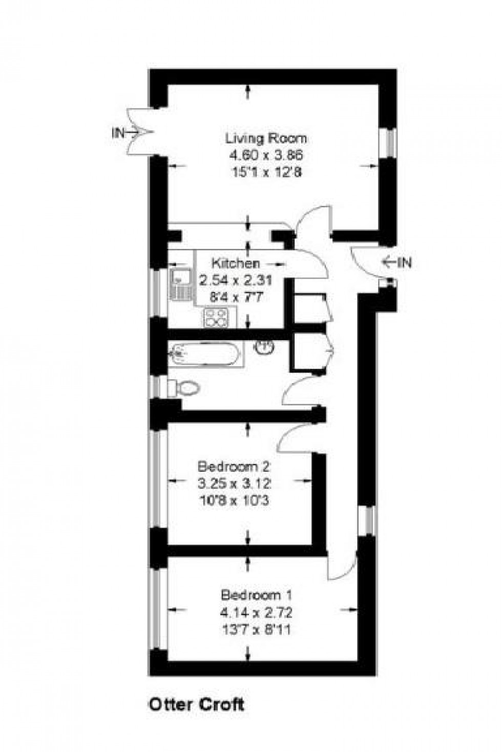 Floorplan for CHAWLEIGH