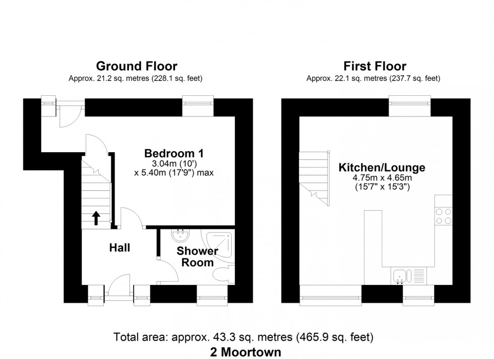 Floorplan for CHAWLEIGH