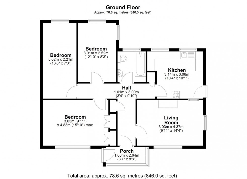 Floorplan for CHULMLEIGH