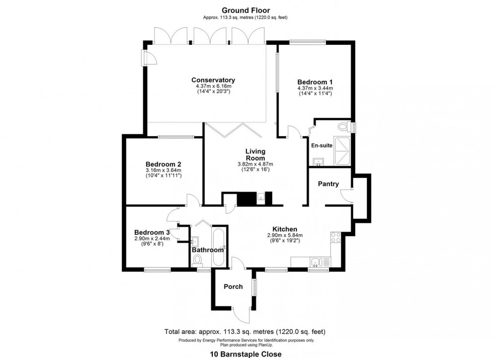 Floorplan for CHITTLEHAMPTON