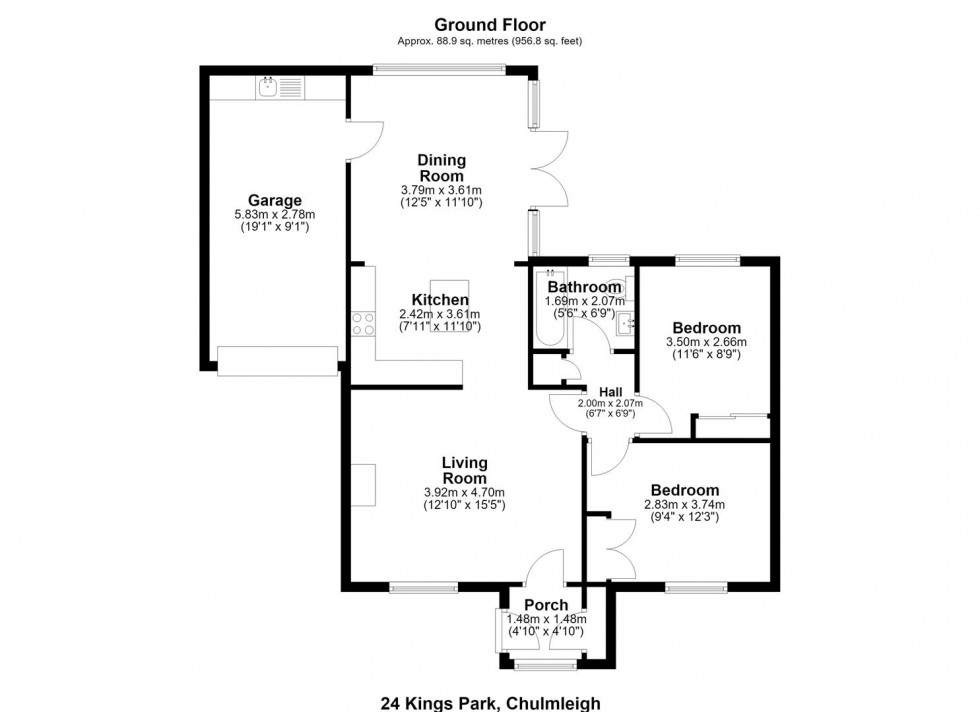 Floorplan for CHULMLEIGH