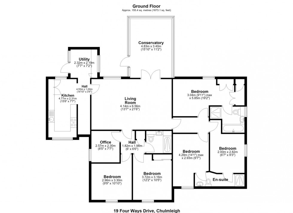 Floorplan for CHULMLEIGH