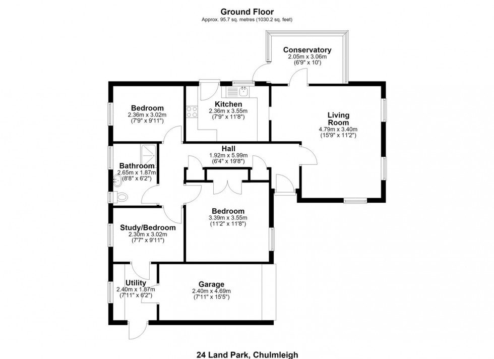 Floorplan for CHULMLEIGH