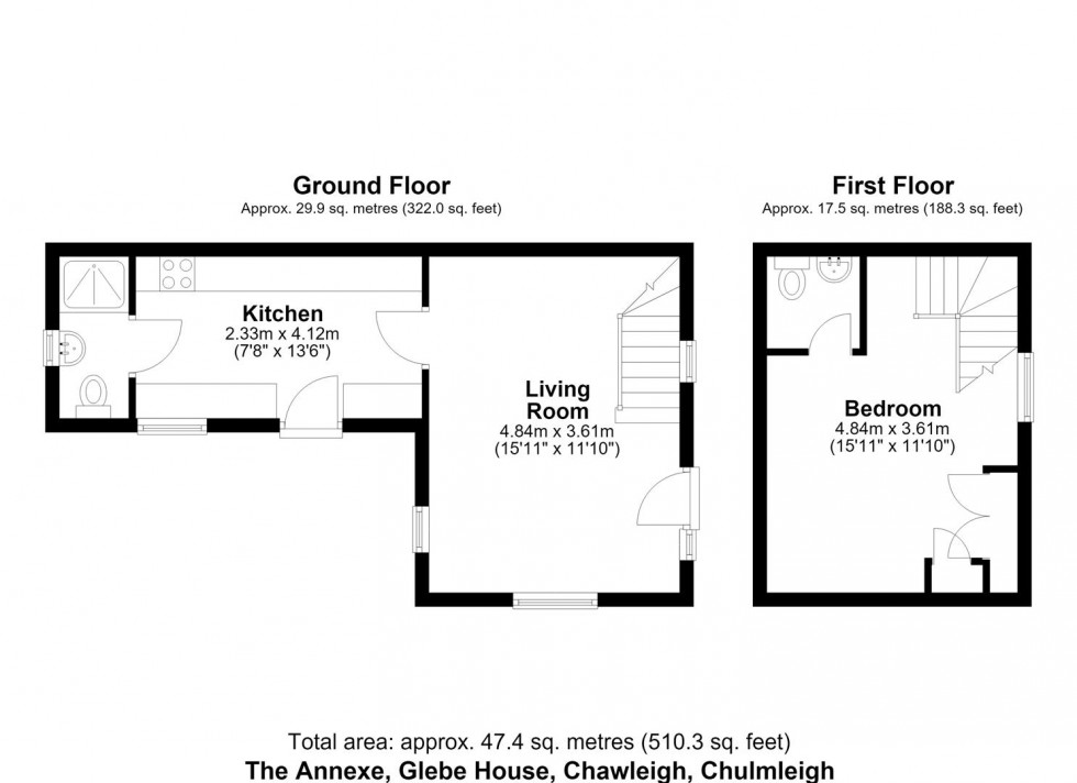 Floorplan for CHAWLEIGH