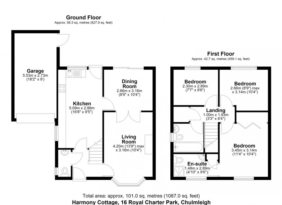 Floorplan for CHULMLEIGH